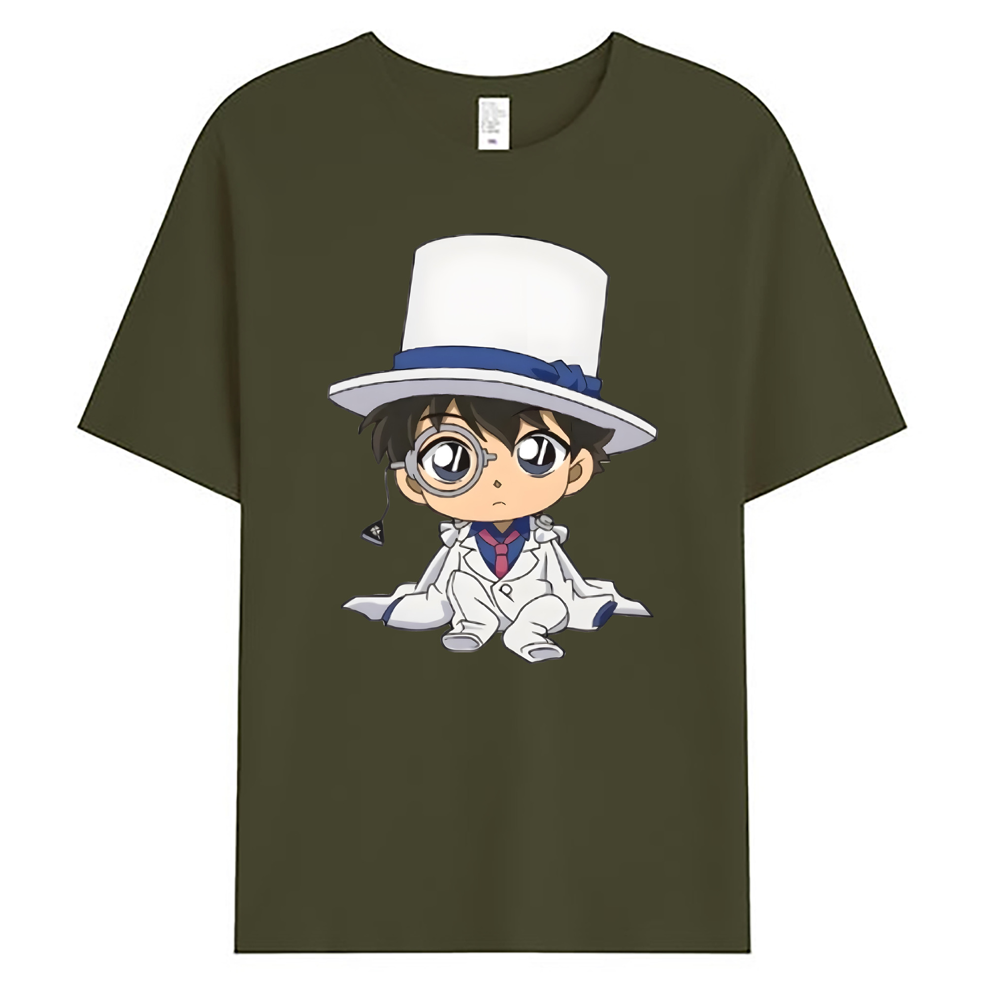 （画像用） 名探偵コナン くろば かいと Detective Conan Kuroba Kaito 綿100％ メンズ半袖Tシャツ｜肌触りやわらか＆通気性